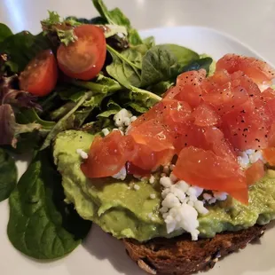 Avo toast made to order
