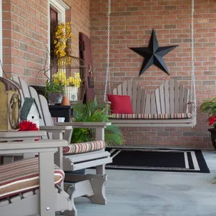 Cozy-Back Porch Setting