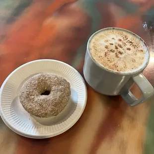 Cinnasugar donut and cookie chai