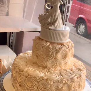 a wedding cake