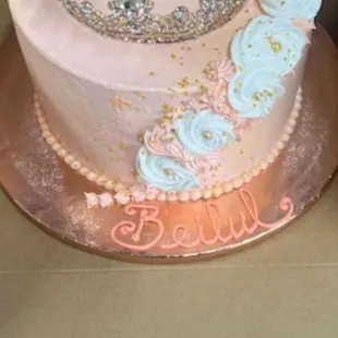Beautiful 9th birthday cake by Milly's bakery and so delicious!!