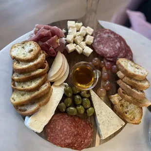 Charcuterie &amp; cheese board (minus nuts)