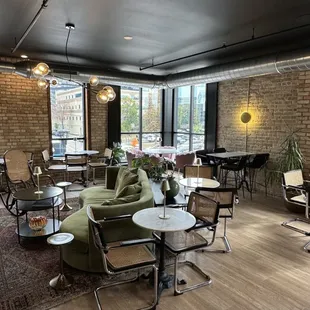 the lounge area