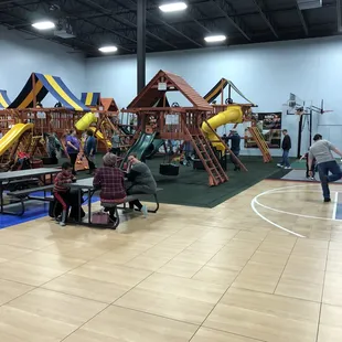 Swing sets for the kids to play on!