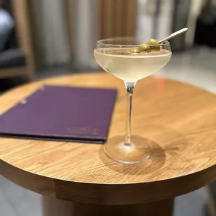 Dirty Martini at the lobby lounge