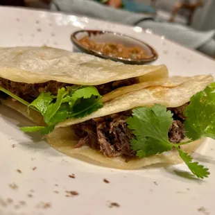 Small bites menu- tacos