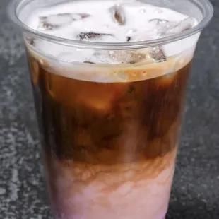 sakura latte, flavored with Japanese cherry blossom