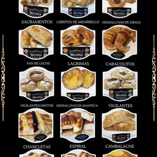 Pastries Menu