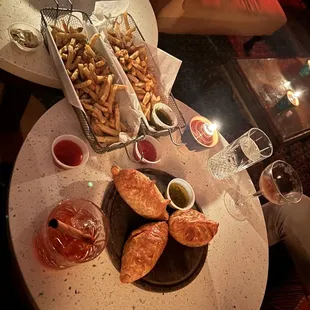 Truffle Fries, 1 Beef &amp; 2 Chicken Empanadas