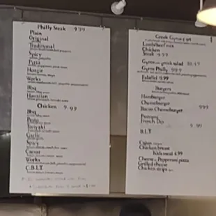 The menu that is incredibly hard to understand
