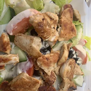 Salad with chicken