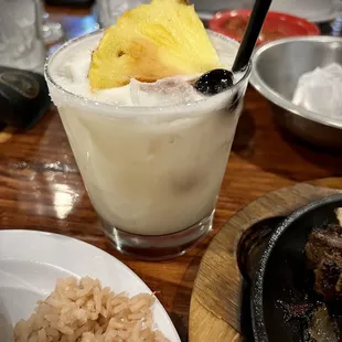 Pina Colada on the rocks