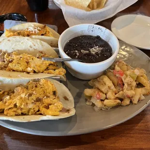 Breakfast tacos, so good!