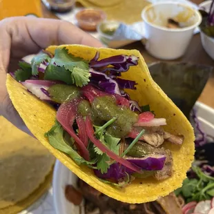Short Rib Taco on the BEST, ACTUAL handmade tortillas in town!