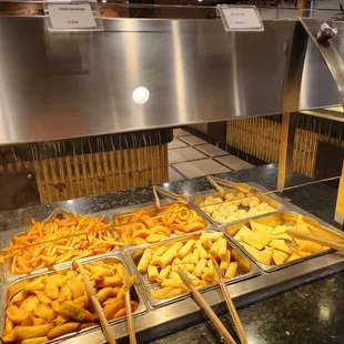 a variety of food items