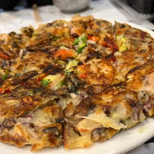 Seafood pancake