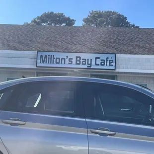 a car parked outside