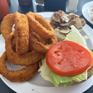 Mushroom and swish burger