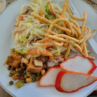 Pork Chow Mein and BBQ pork