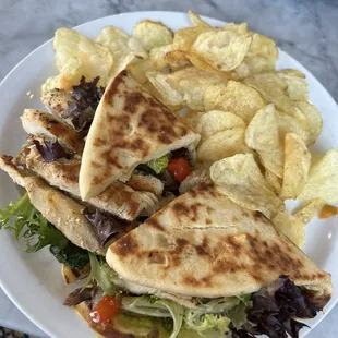 Veggie Grill Sandwich with grilled chicken