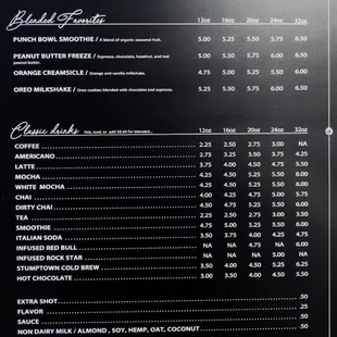 Order up - Menu