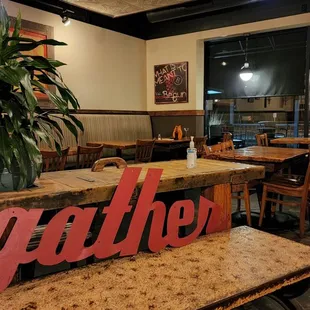 the interior of a restaurant