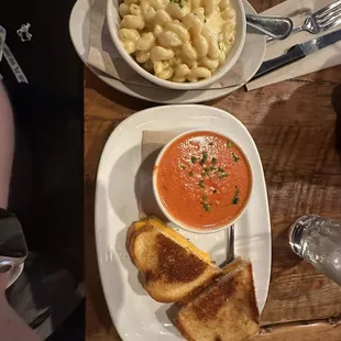 Grilled Cheese Sandwich - veg &amp; Tomato Basil Soup - cup