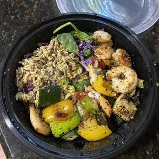 Mediterranean Shrimp Power Bowl