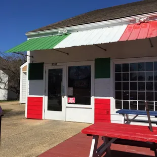 the front of the restaurant