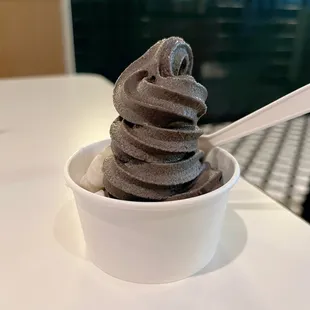 Black Sesame Soft Serve