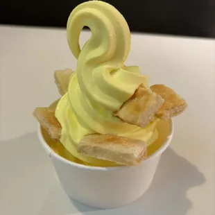 egg tart soft serve