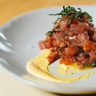 a plate of food on a table