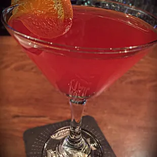 Grapefruit martini? I forget.
