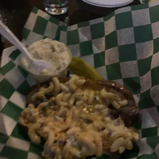 Jalapeno Popper Mac N Cheese Brat Sausage