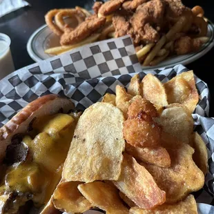 Milton bratwurst and combo basket