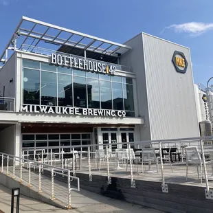 the entrance to the brewery