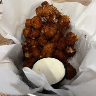Cheese curds $12, not a fan :(