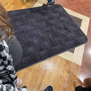 a group of people standing in a circle