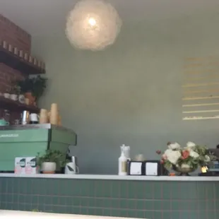 Interior of Milwaukee Caffe--chic, airy atmosphere