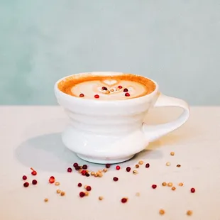 Pink Peppercorn &amp; Coriander winter 2021 latte