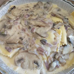 Mushroom ravioli. So good!