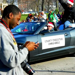 Parade in front of Milwaukee Club