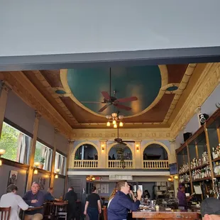the interior of a restaurant