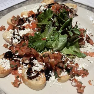 Their bruschetta can't be beat. I wish I had thought to take a photo before half was eaten!