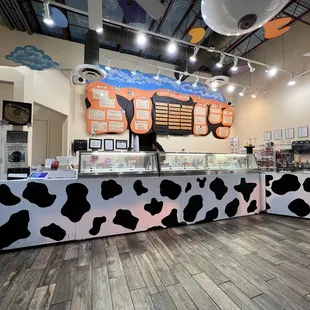 the interior of the restaurant