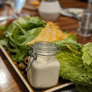 Deconstructed caesar salad