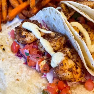 Blackened Shrimp Street Tacos