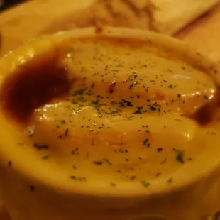 Great baked French onion soup