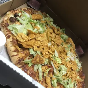 Taco pizza