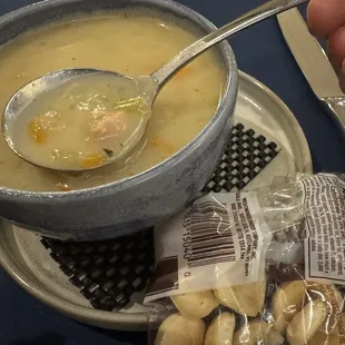 New England clam chowder